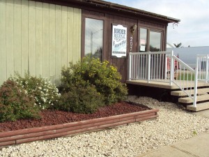 Photo of entrance to McAuley Library 